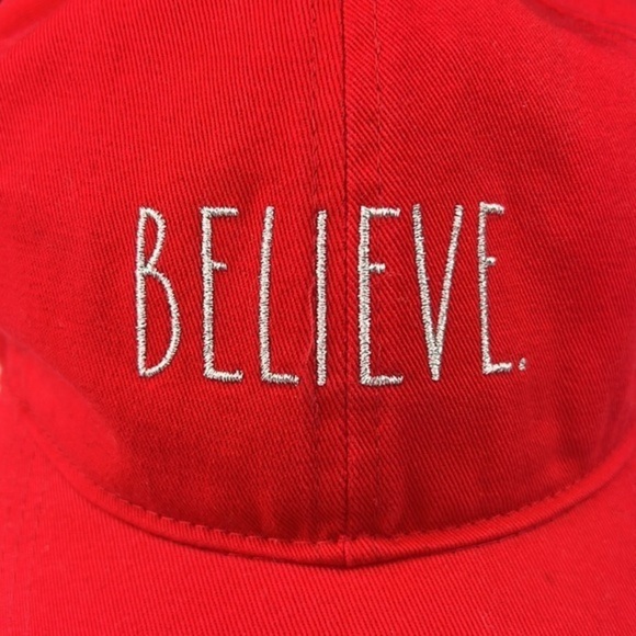Rae Dunn - 4/$98 - ‘Believe’ cap. Red/Silver. NWT - Picture 2 of 3